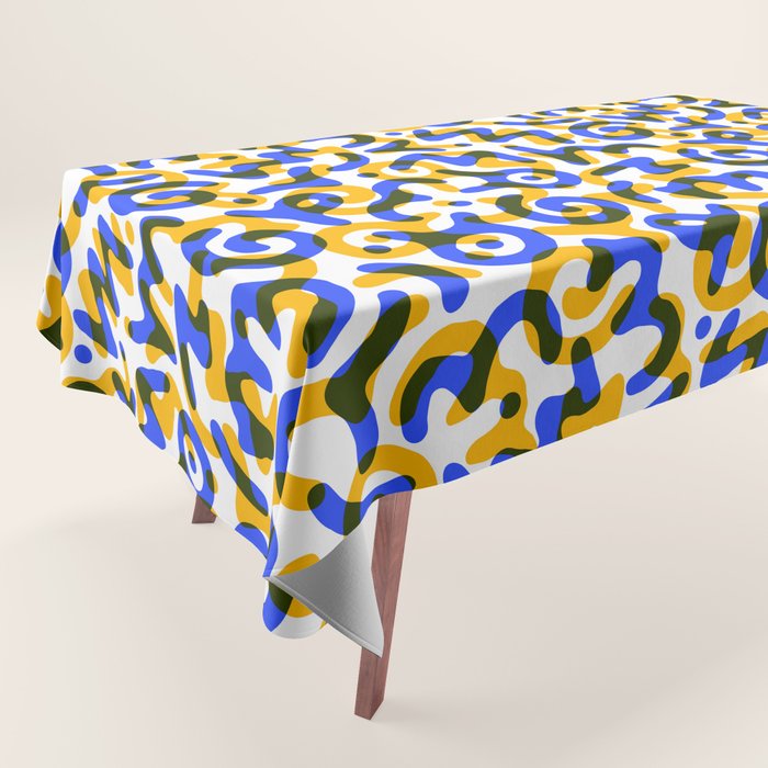 Abstract colorful doodle art pattern Tablecloth Gallery Image 1