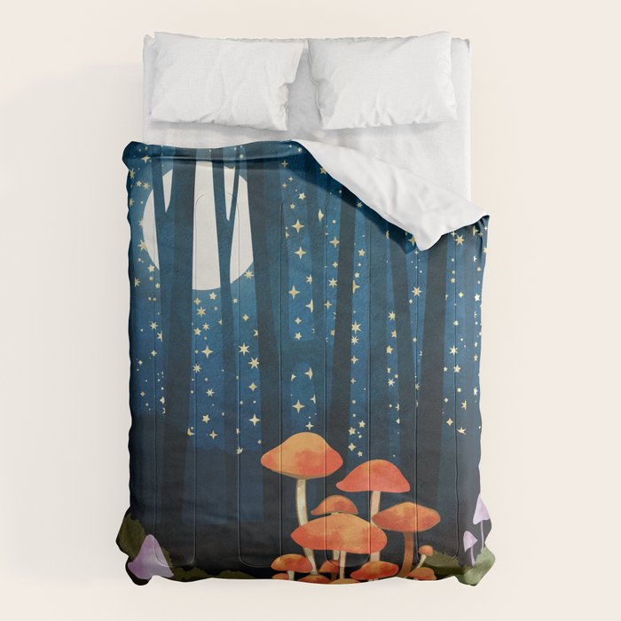 Midnight Mushrooms Comforter Gallery Image 1