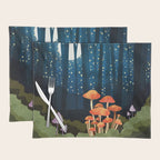 Midnight Mushrooms Placemat Gallery Image 1