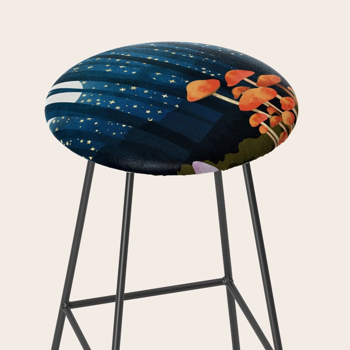 Midnight Mushrooms Stool Gallery Image 2