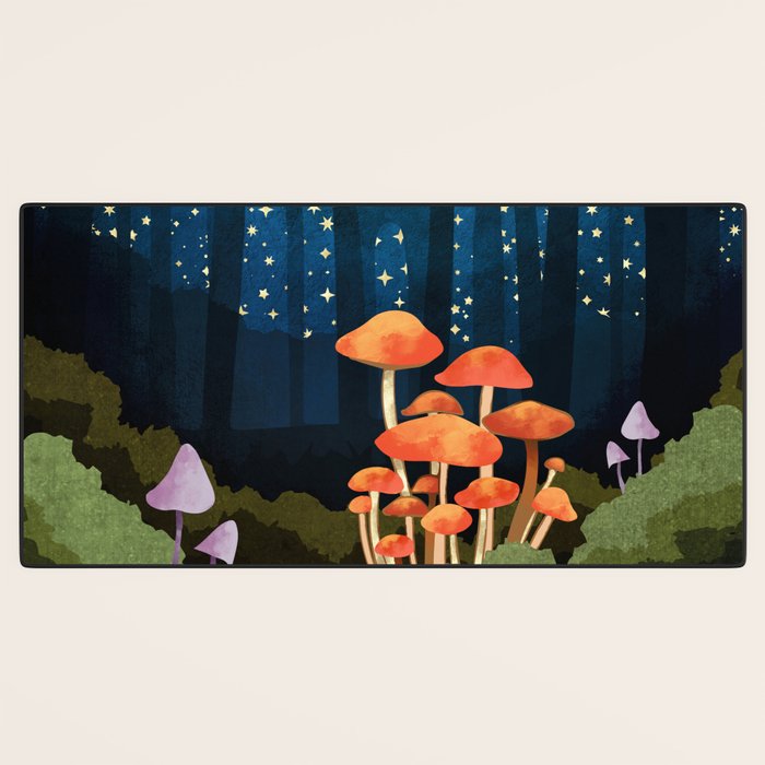 Midnight Mushrooms Desk Mat Gallery Image 3