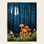 Midnight Mushrooms Poster Gallery Image 4