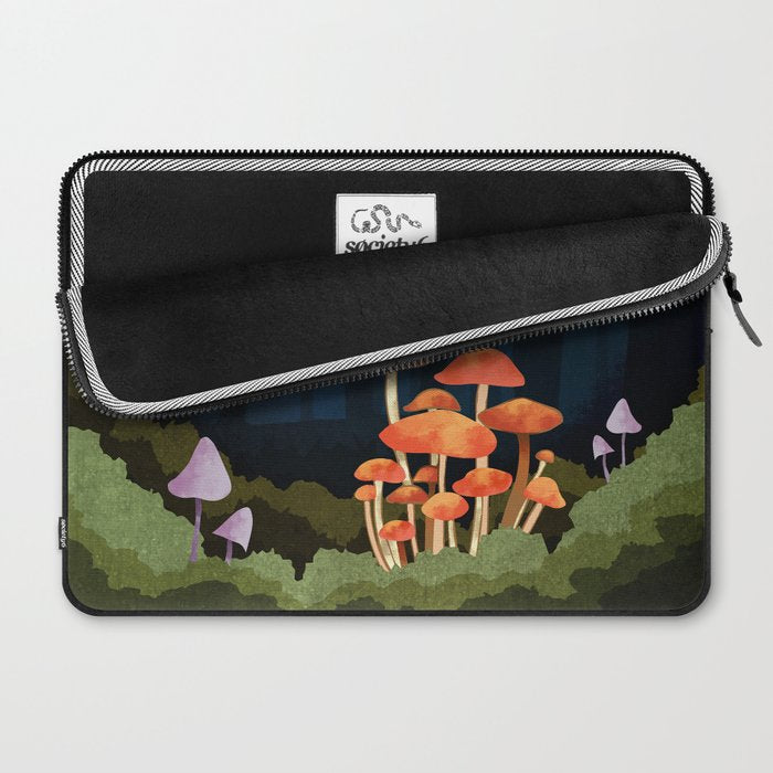 Midnight Mushrooms Laptop Sleeve Gallery Image 2