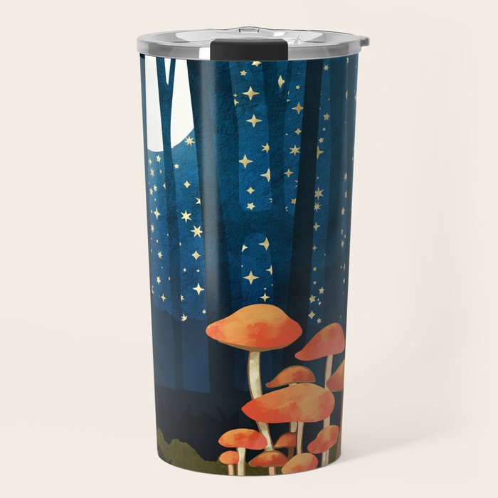 Midnight Mushrooms Travel Mug Gallery Image 1