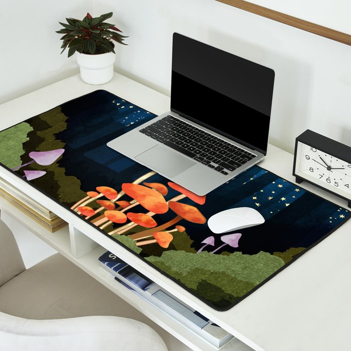 Midnight Mushrooms Desk Mat Gallery Image 2