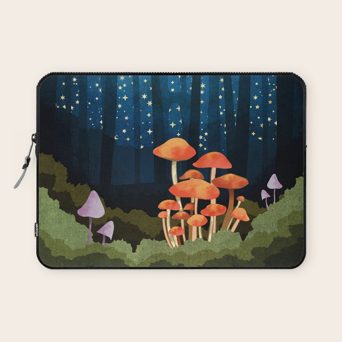 Midnight Mushrooms Laptop Sleeve Gallery Image 1