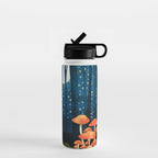 Midnight Mushrooms Water Bottle Gallery Image 1