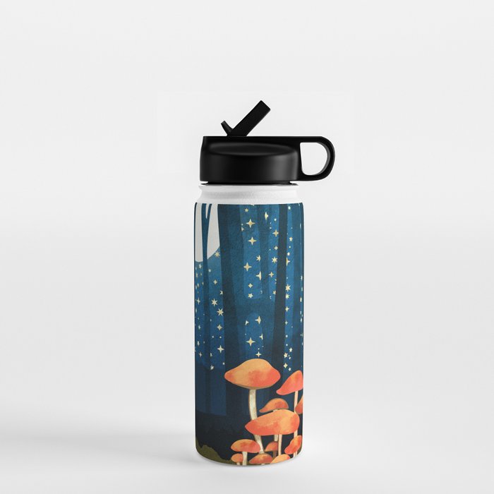 Midnight Mushrooms Water Bottle Gallery Image 1