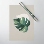 Cat and Plant 10 Wrapping Paper Gallery Image 1
