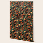 Birds and Snake Floral Pattern Wallpaper Gallery Image 2