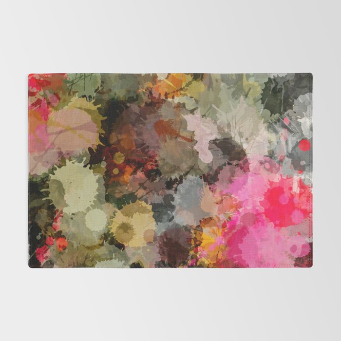 Paint Splatter Bouqet  Rug Gallery Image 2