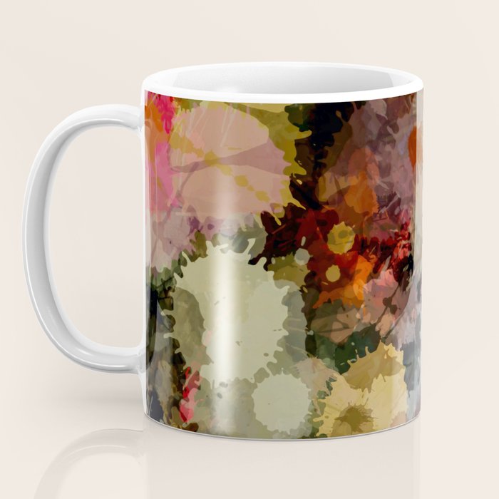 Paint Splatter Bouqet  Coffee Mug Gallery Image 3