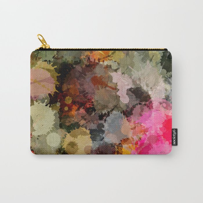 Paint Splatter Bouqet  Carry All Pouch Gallery Image 1