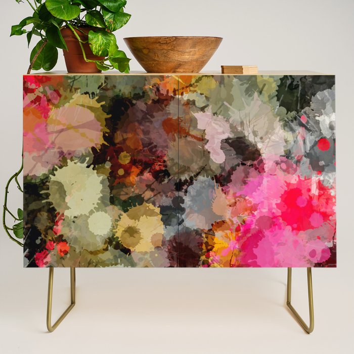 Paint Splatter Bouqet  Credenza Gallery Image 1