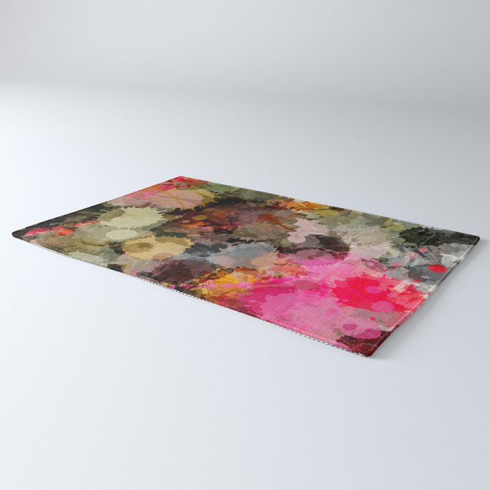 Paint Splatter Bouqet  Rug Gallery Image 3