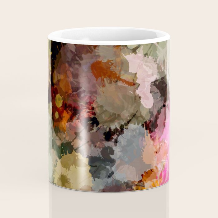 Paint Splatter Bouqet  Coffee Mug Gallery Image 4