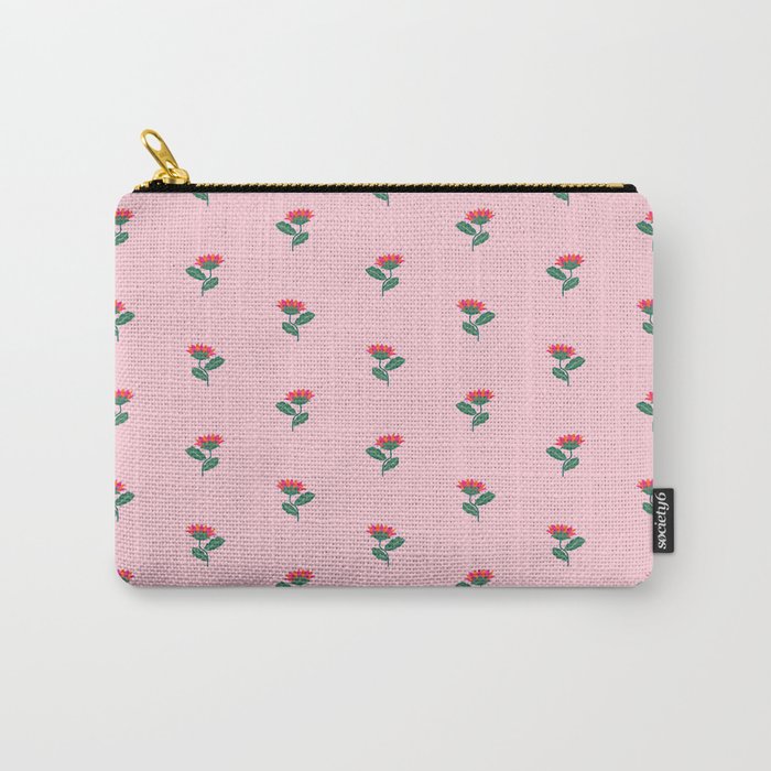 Art Nouveau Single Tropical Flower - Pattern Carry All Pouch Gallery Image 1