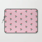 Art Nouveau Single Tropical Flower - Pattern Laptop Sleeve Gallery Image 1