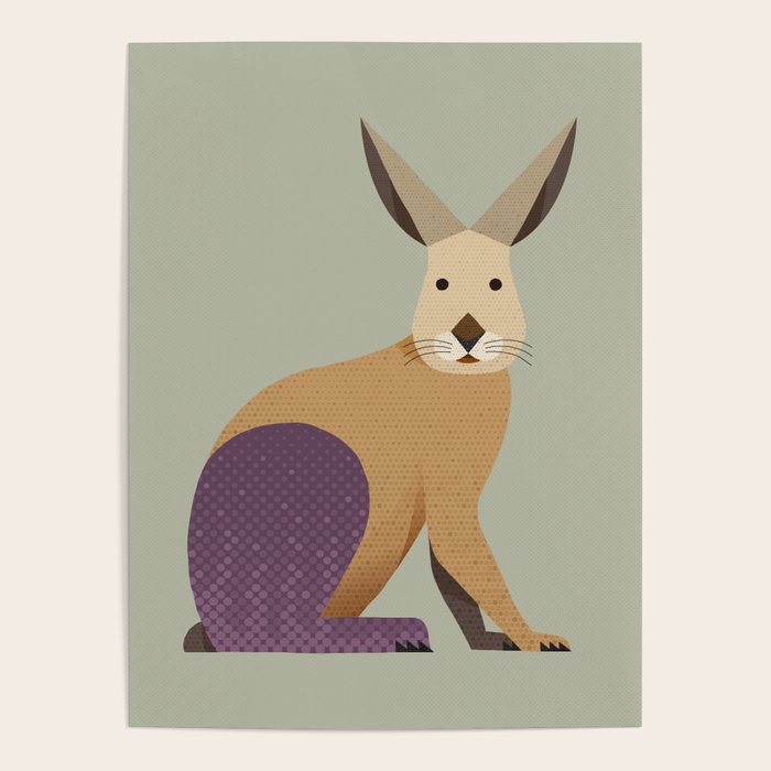 Whimsy European Hare Poster Gallery Image 4