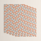 Semicircle Stripes - Terracotta Wrapping Paper Gallery Image 3