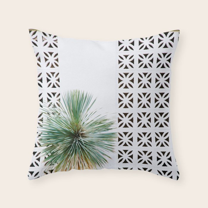 Palm Springs Cactus Throw Pillow Gallery Image 1