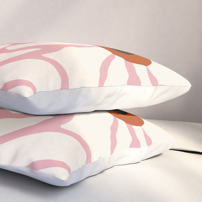 Lazy White Daisies  Pillow Sham Gallery Image 3