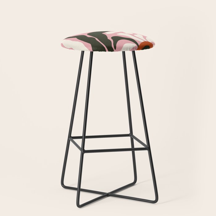 Lazy White Daisies  Stool Gallery Image 1