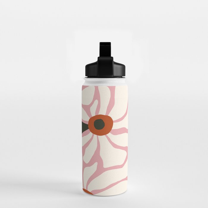 Lazy White Daisies  Water Bottle Gallery Image 2