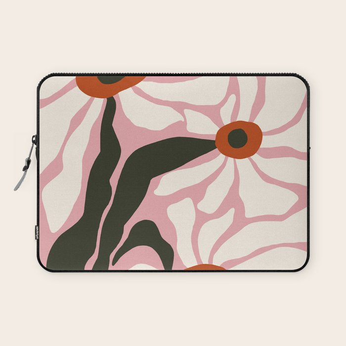 Lazy White Daisies  Laptop Sleeve Gallery Image 1