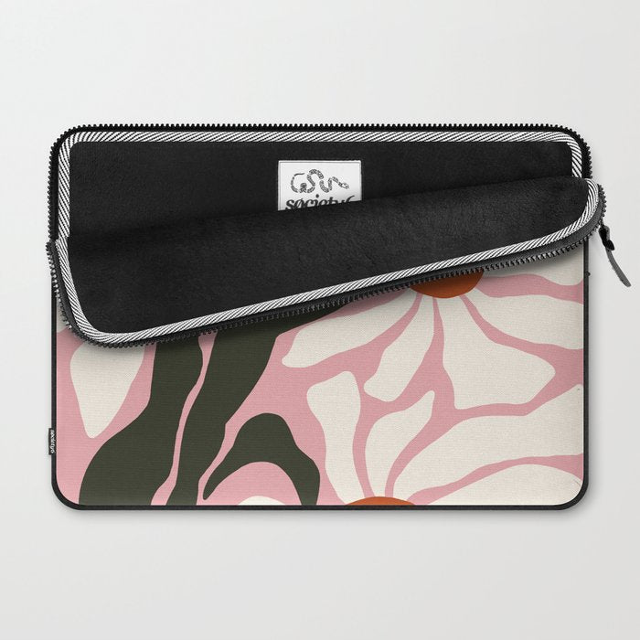 Lazy White Daisies  Laptop Sleeve Gallery Image 2