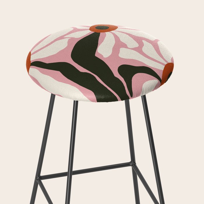 Lazy White Daisies  Stool Gallery Image 2