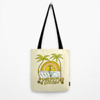 stay golden sun child //retro surf art by surfy birdy Tote Bag Gallery Image 2