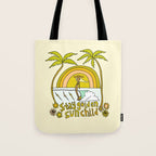 stay golden sun child //retro surf art by surfy birdy Tote Bag Gallery Image 1