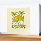 stay golden sun child //retro surf art by surfy birdy Wall Mural Gallery Image 2