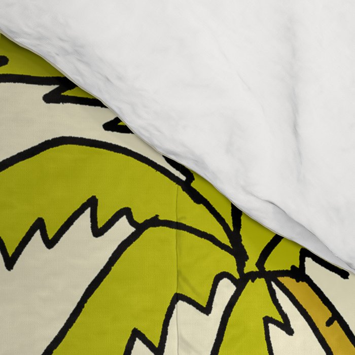 stay golden sun child //retro surf art by surfy birdy Comforter Gallery Image 4