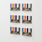 Garage Sale Painting of Peasants with Color Bars Wallpaper Gallery Image 2
