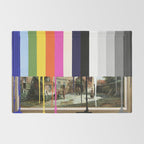Garage Sale Painting of Peasants with Color Bars Rug Gallery Image 2