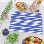  Classic Stripes XXXIV - Bright Blue Cutting Board Gallery Image 2