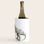 T-Rex Dinosaur Rainbow Puke Taste the Rainbow Watercolor Wine Chiller Gallery Image 3