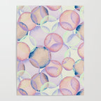 Watercolor circles overlay Poster Gallery Image 4