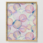 Watercolor circles overlay Serving Tray Gallery Image 1