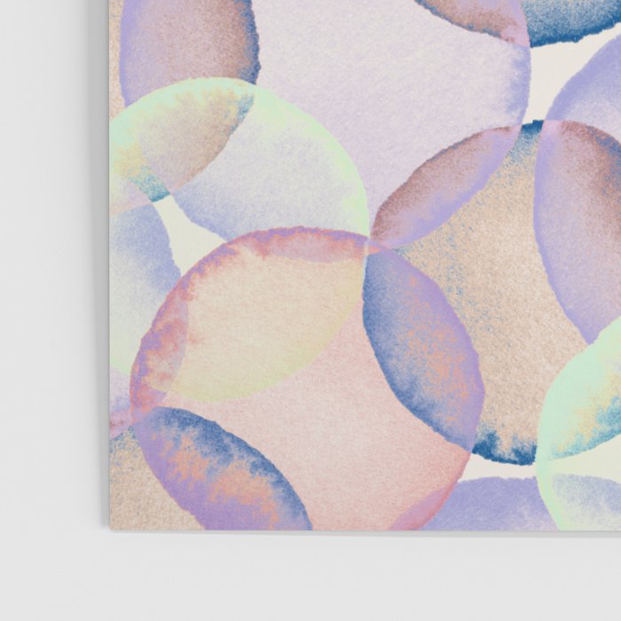 Watercolor circles overlay Poster Gallery Image 3