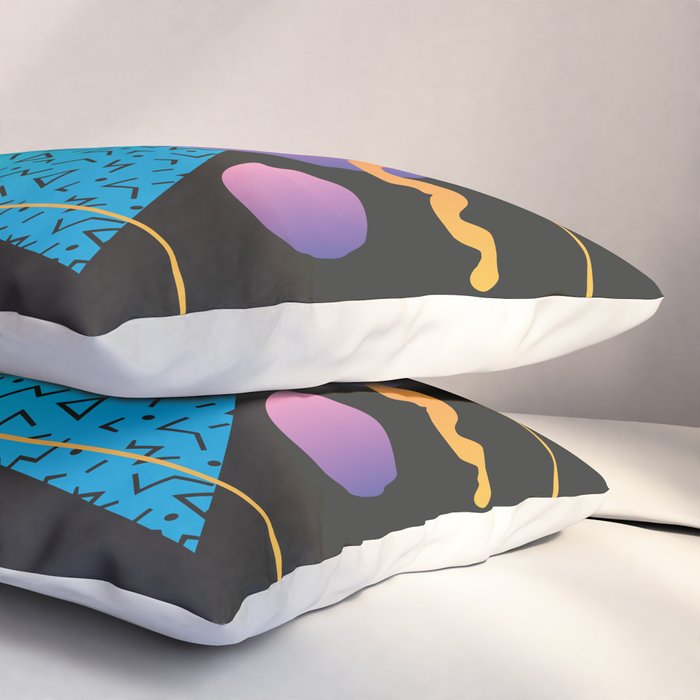 Memphis Pattern 24 - 80s / 90s Retro Pillow Sham Gallery Image 3