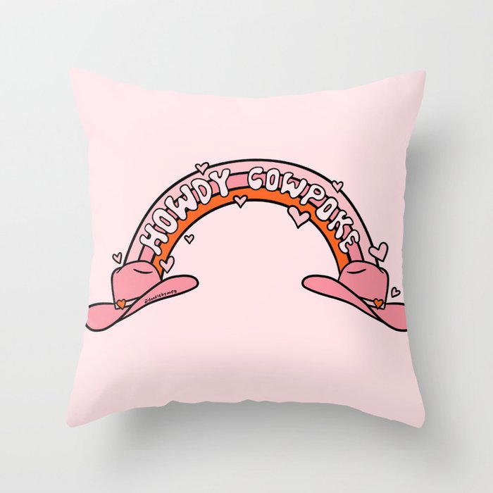 Howdy Cowpoke Throw Pillow Gallery Image 6