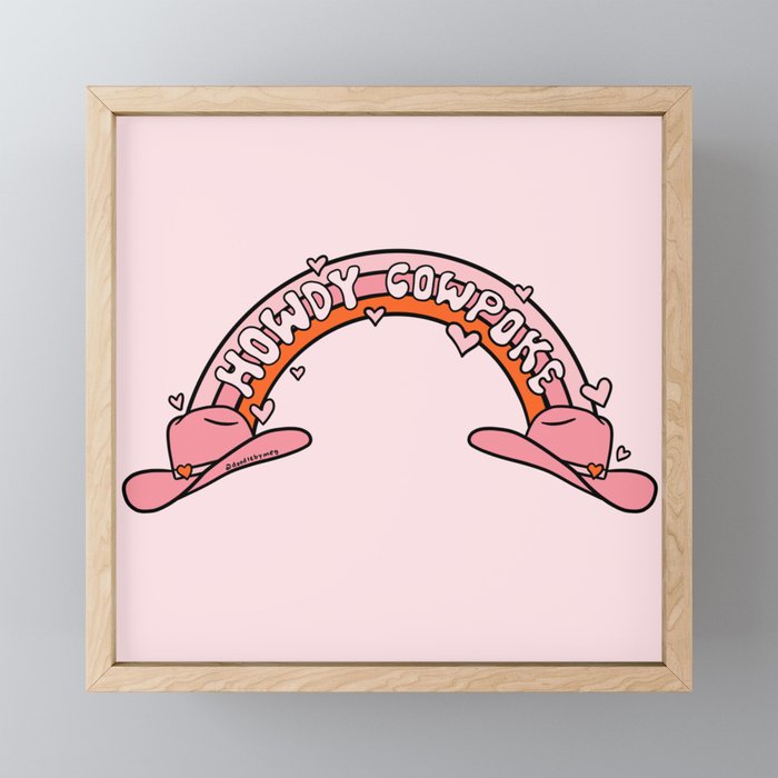Howdy Cowpoke Mini Art Print Gallery Image 1