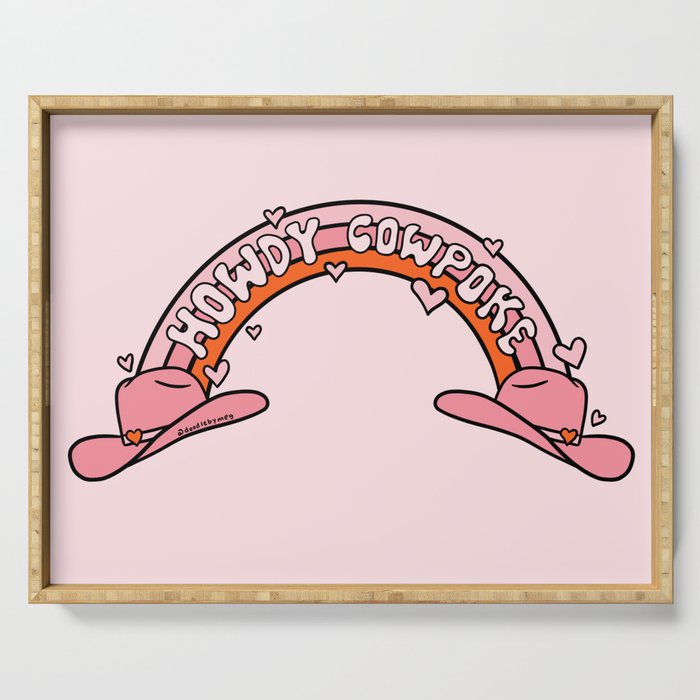 Howdy Cowpoke Serving Tray Gallery Image 1
