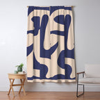 Modern Abstract Shapes 73 Window Curtain Gallery Image 5
