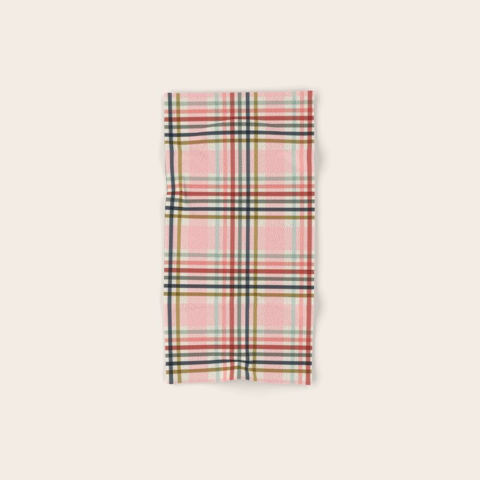 Modern Pastel Grid B Bath Towel Gallery Image 1