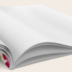 Ripe red and pink cherry berries retro rustic pattern Notebook Gallery Image 2