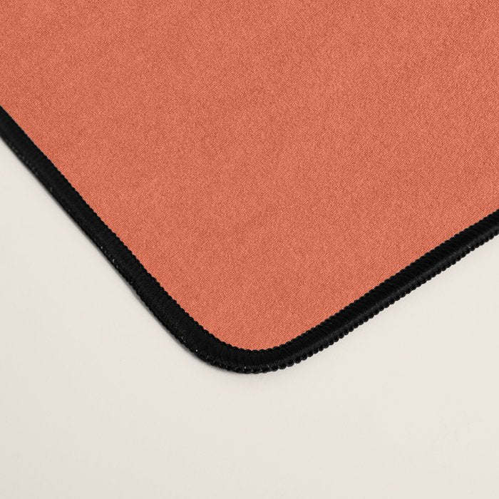Retro Good Vibes Only Lettering in Pink and Orange Desk Mat Gallery Image 4